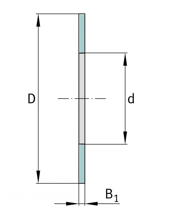 INA AS 3552 tenký axiální ložiskový kroužek - N2 - 3