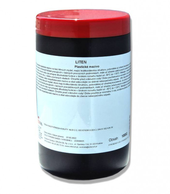 Orlen Liten Molyka G - 1 kg plastické mazivo ( Mogul Molyka G ) - N2