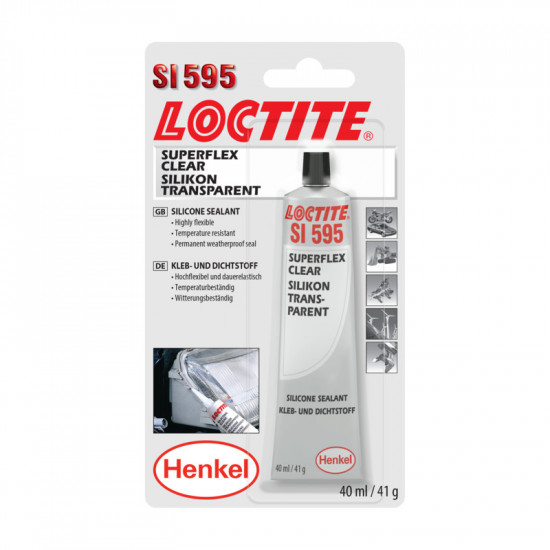 Loctite SI 595 - 310 ml čiré silikonové lepidlo SuperFlex - N2 - 2