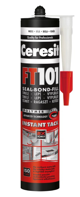 Ceresit FT 101 - 280 ml lepící tmel na všechny materiály šedý - N2