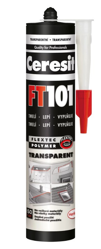 Ceresit FT 101 - 280 ml lepící tmel na všechny materiály transparent - N2