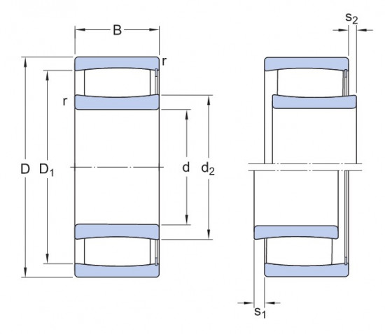 SKF C4030 V toroidní ložisko CARB - N2 - 2