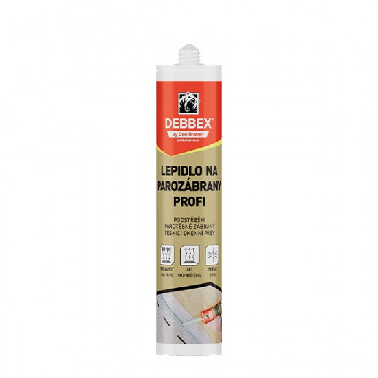 Debbex Lepidlo na parozábrany PROFI - 310 ml zelená, kartuše - N2