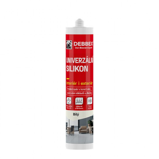 Debbex Univerzální silikon - 280 ml bílá, kartuše - N2