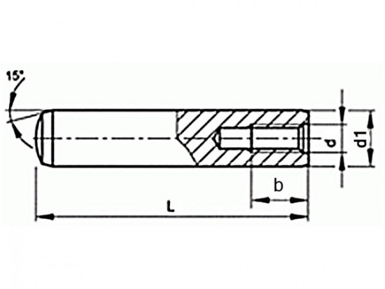 Kolík válcový kalený vnitřní závit DIN 7979D 4x10 m6 - N2