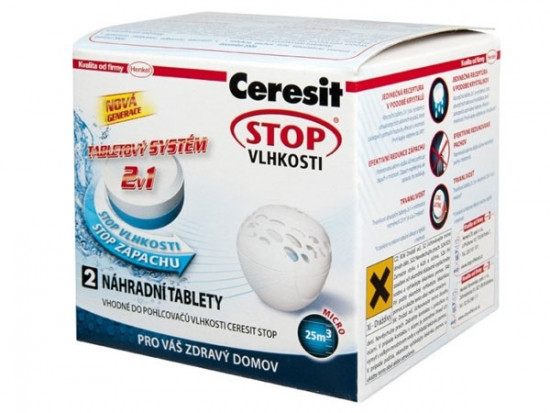 Ceresit Stop Vlhkosti PEARL- tablety 2v1 2x300 g neutrální - N2