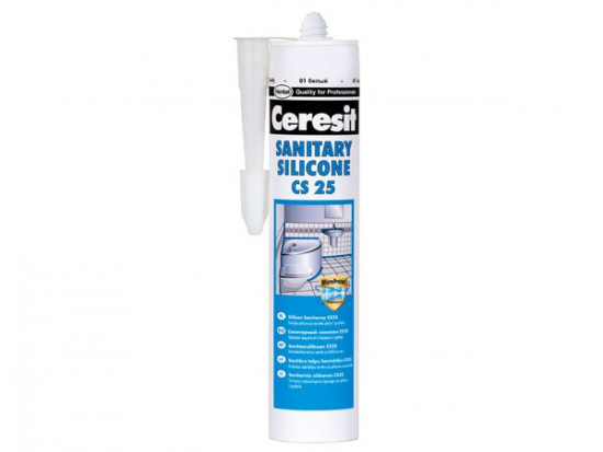 Ceresit CS 25 - 280 ml silikon sanitár cream - N2