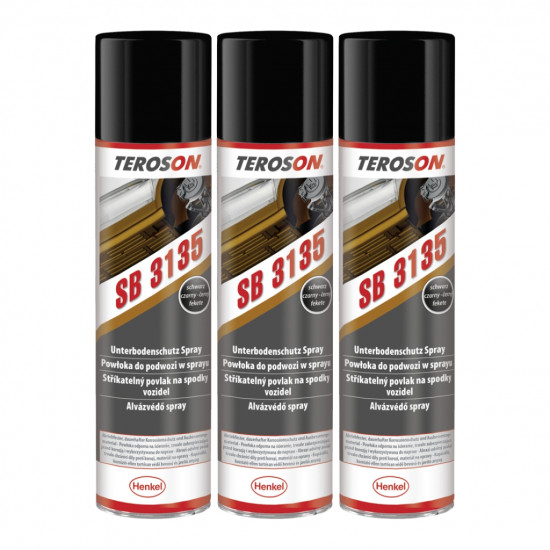 Teroson SB 3135 - 3x400 ml černý USB sprej - N2 - 2