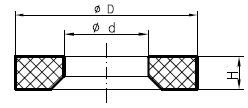 Těsnění PRR 9,8x14,4x1,5 FPM80 pro závit M12x1,5 - N2