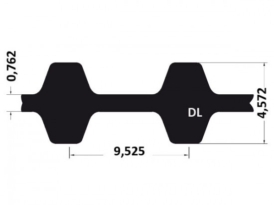 Řemen ozubený 225 DL 075 (19,05 mm) optibelt ZR - N2