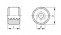 Matice trapézová kruhová DIN 103 Tr22x5 D50xL33 - N2 - 2