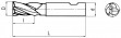 Fréza pro drážky per krátká, třízubá, nesouměrná, F230418, 4x7 mm TiAlN - N2 - 1