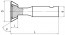 Fréza tvarová úhlová čelní, F330215, 50x25 mm - N2 - 2