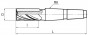 Fréza válcová, čelní, krátká, polohrubozubá, F420940, 22x38 mm - N2 - 1