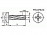 Šroub závitořezný phillips DIN 7516A M3x6 pozink - N2 - 1