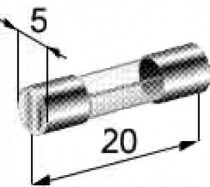 Pojistka skleněná malá 10A 5x20mm - N1