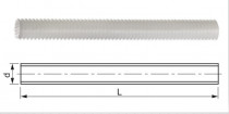 Závitová tyč DIN 976 M10x1000 plast PA - N1