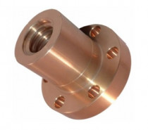 Matice trapézová kruhová přírubová DIN 103 Tr36x6 bronz - N1