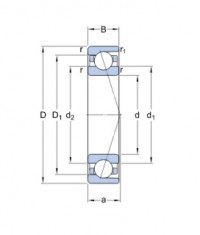 SKF 7217 CDGA/P4A ložisko - N1