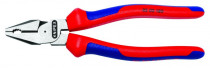 KNIPEX 02 02 180 Silové kombinované kleště, vícesl. návleky, fosfátováno na černo/leštěno, 180 mm - N1
