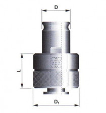 Rychlovýměnný adaptér s bezpečnostní spojkou pro upínání závitníků, 599133, 1/M4 - DIN 371 - N1