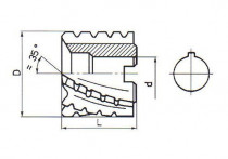 Fréza válcová čelní polohrubozubá, F622973, 40x32 mm - N1
