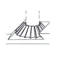 Fréza úhlová jednostranná, F853570, 60x63 mm - N1