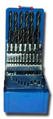 Sada vrtáků DIN 338RN HSSCo 1-13 mm (po 0,5mm) 25ks v plechové krabičce, STIMZET - N1