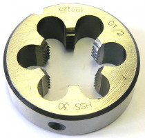 Závitová kruhová čelist HSS, trubkový závit, 223212, G1 1/2 /272 112/ s lamačem třísek - N1