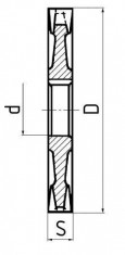 Fréza kotoučová polohrubozubá, F720275, 100x6x32 mm - N1
