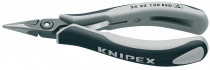 KNIPEX 34 22 130 ESD Kleště na elektroniku, půlkulaté čelisti, vícesl.návleky, brunýrované - N1