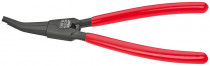 KNIPEX 45 21 200 Montážní kleště pro rozpěrné kroužky na hřídelích, plast. návleky, brunýrováno - N1