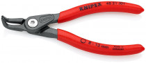 KNIPEX 48 21 J01 Precizní kleště pro vnitřní poj. kr. 8-13 mm zahnuté 45° pot. plastem, f. na šedo - N1