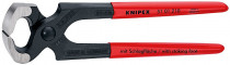 KNIPEX 51 01 210 Čelní štípací kladivové kleště, plastové návleky, fosfátováno na černo 210 mm - N1