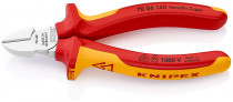 KNIPEX 70 06 140 Boční štípací kleště izolov.vícesl.návleky, certifikace VDE, chromované 140 mm - N1