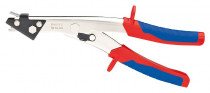 KNIPEX 90 55 280 Nůžky na plech, vícesložkové návleky, poniklováno 280 mm - N1