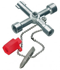 KNIPEX 00 11 03 Klíč na rozvodné skříně pro běžné skříně a systémy zavírání 76 mm - N1