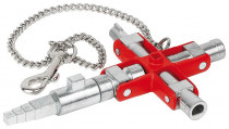 KNIPEX 00 11 06 V01 Univerzální klíč „Stavebnictví“ pro běžné skříně a systémy zavírání - N1