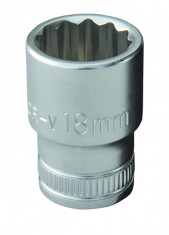 Hlavice nástrčná 1/2" 12ti hranná, NAREX HL-1/2" /12hr/, 30mm - 76042130 - N1