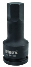 Hlavice zástrčná 1/2" 6ti hranná 78mm CrMo 7mm, NAREX 3304L707H - N1