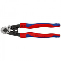 KNIPEX 95 62 190 Nůžky na dratěná lanka kováno, vícesložkové návleky, 190 mm - N1