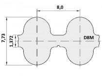 Řemen ozubený 1328 D8M 50 optibelt Omega - N1