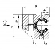 INA KGSC 20 PP-AS lineární kuličkové ložisko - N1