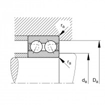 FAG 3302-BD-XL-TVH kuličkové ložisko s kosoúhlým stykem - N1