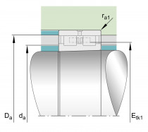 FAG NN 3028-AS-K-M-SP válečkové ložisko - N1