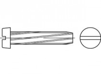Šroub závitořezný drážka DIN 7513B M3x12 pozink - N1