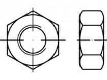 Matice konstrukční DIN 6915 M16 |10| žárovy zinek - N1