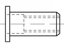 Matice nýtovací s plochou hlavou M05 (0,5-3,0) hliník - N1