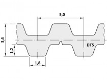 Řemen ozubený DT5 410 6 optibelt Alpha Torque - N1