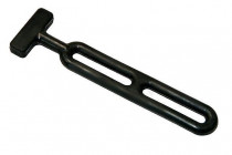 Napínač plachty černý 190 mm T 2 oka - N1